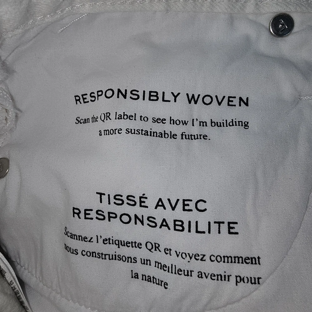 Frame Denim Jeans Womens 32 Ultra High Rise Barrell White LIKE NEW - Picture 9 of 13